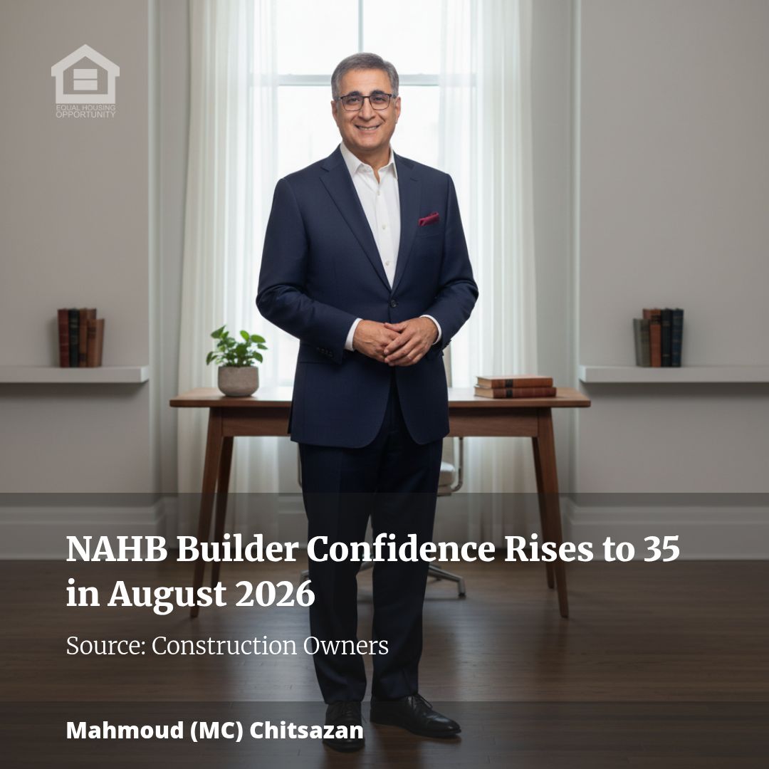 NAHB Builder Confidence Rises to 35 in August 2026